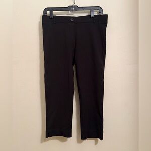 Betabrand Black Petite Dress Pant Yoga Pants Straight Leg Women’s M Petite